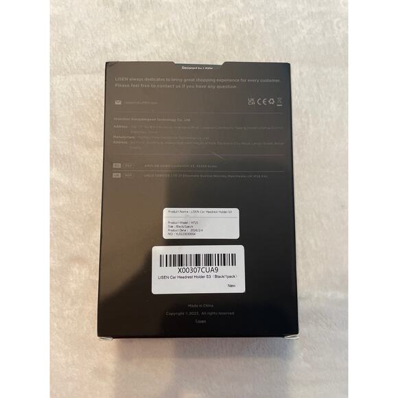 LISEN Car Headrest Phone Holder Backseat H715 Black Mounts Travel NEW OPEN BOX - Picture 6 of 14